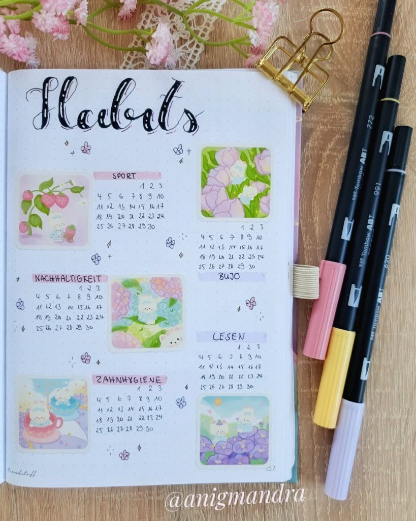 habit tracker ideas