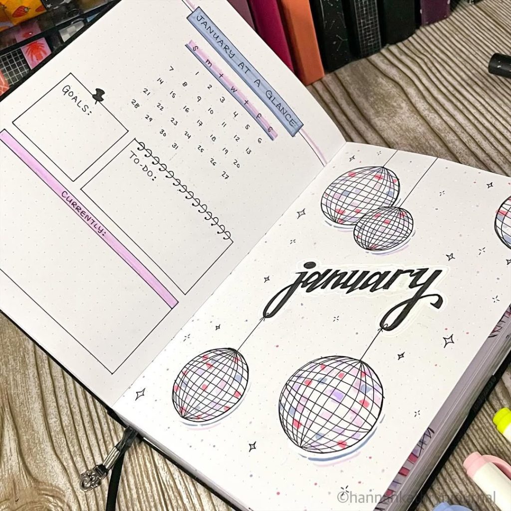 January bullet journal ideas