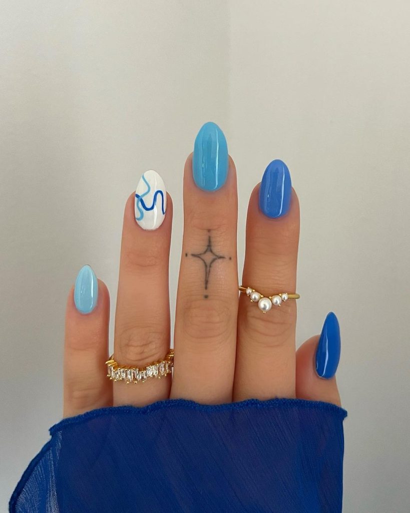 Blue Nails