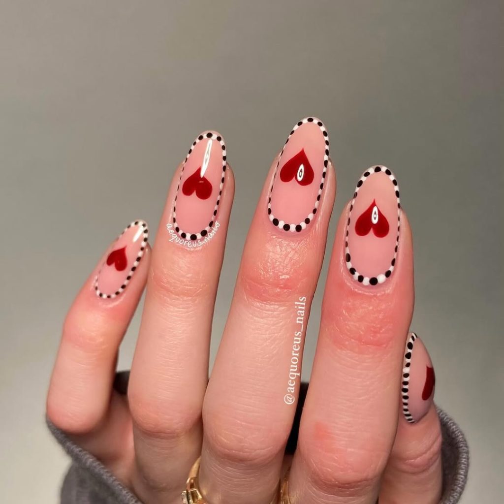 valentine's day nails