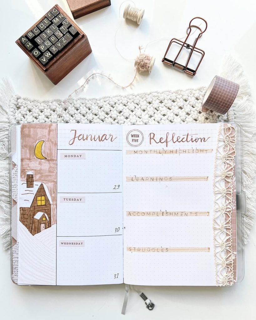 January bullet journal ideas