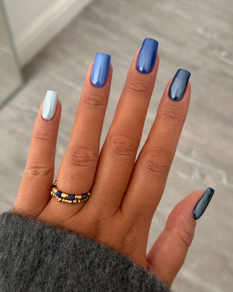 Blue Nails