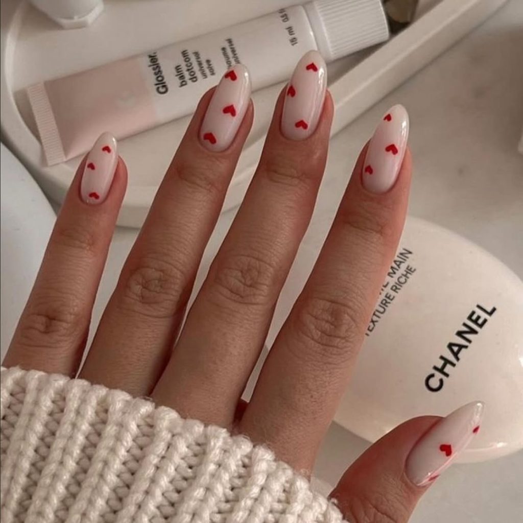 valentine's day nails