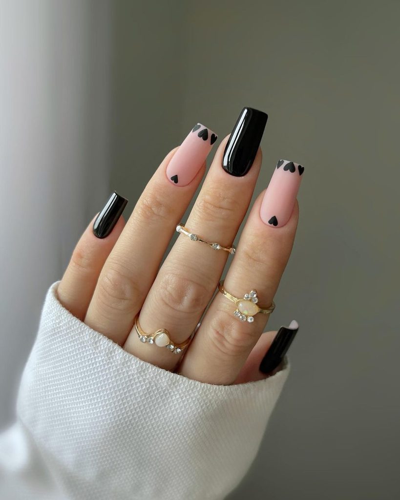 black nails