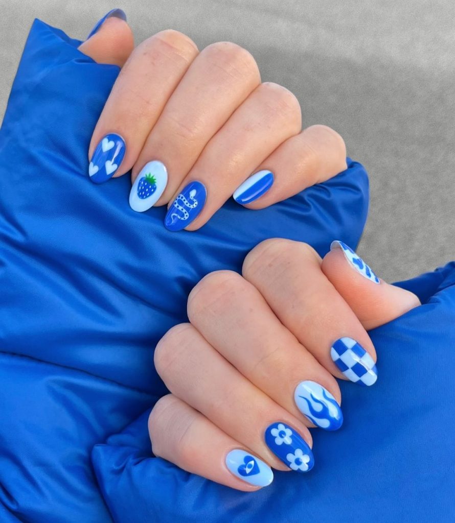 Blue Nails