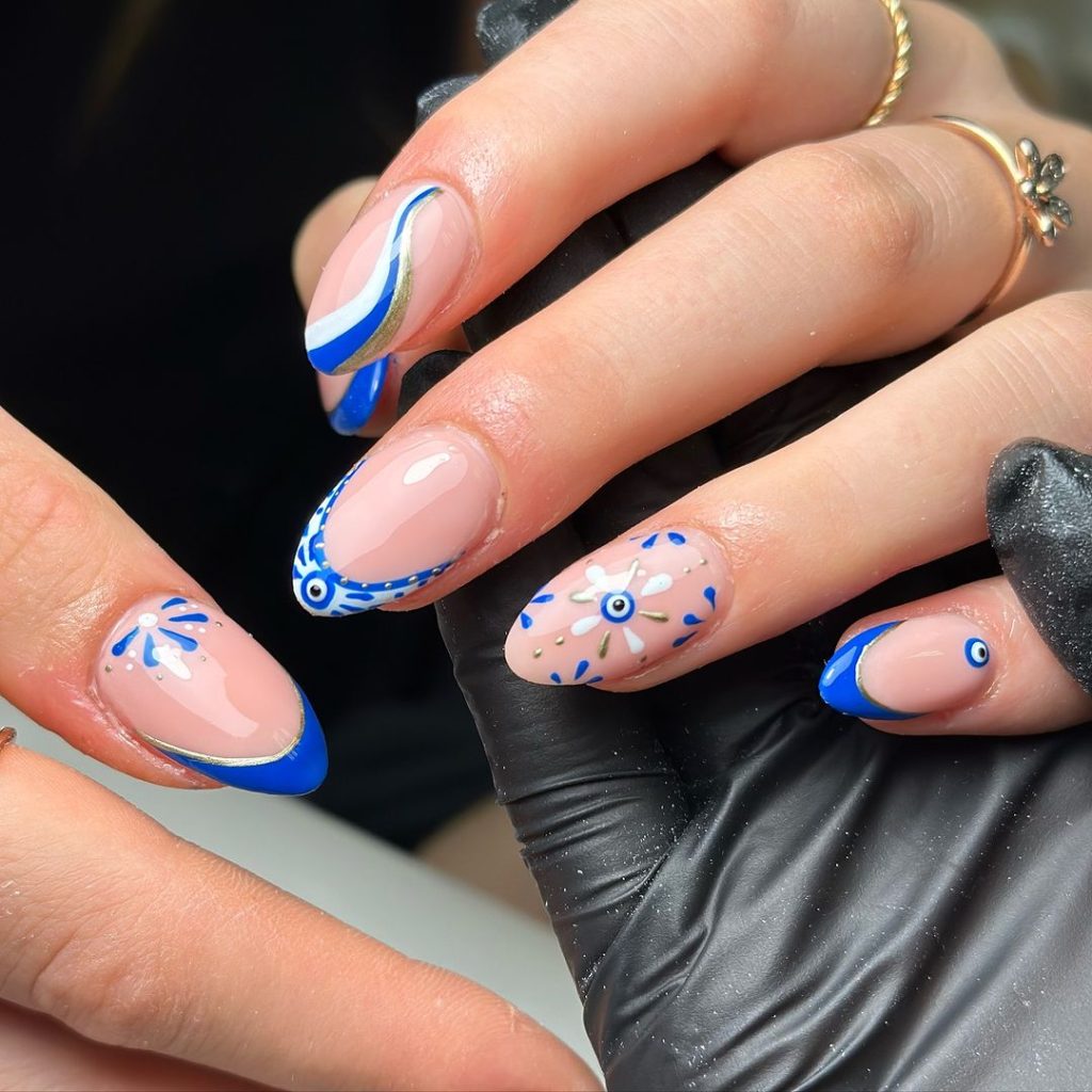 Blue Nails