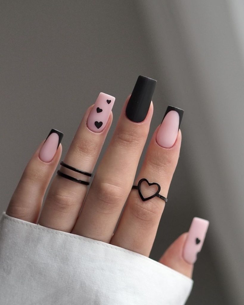 black nails