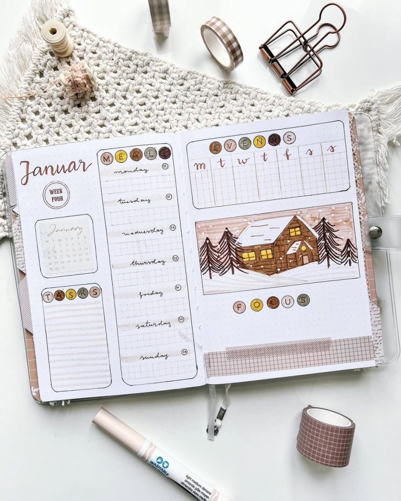 January bullet journal ideas