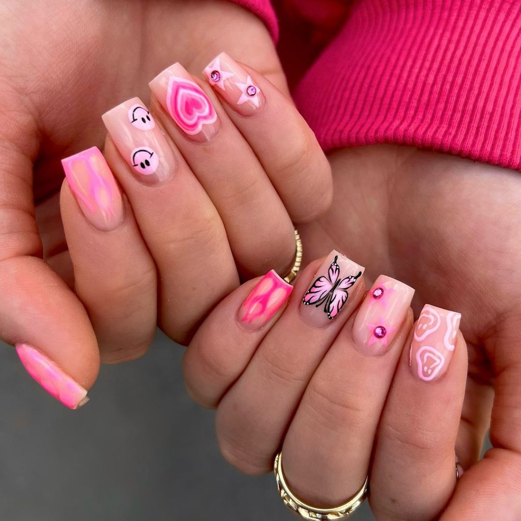 Pink Nails