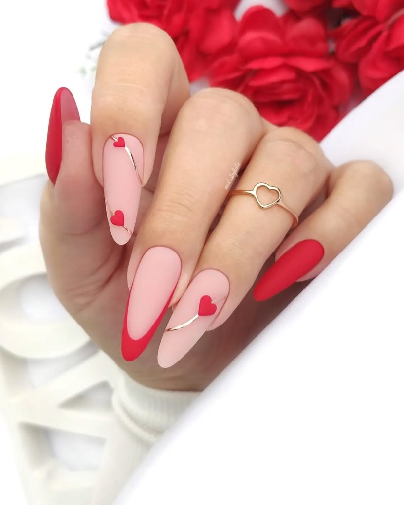 valentine's day nails