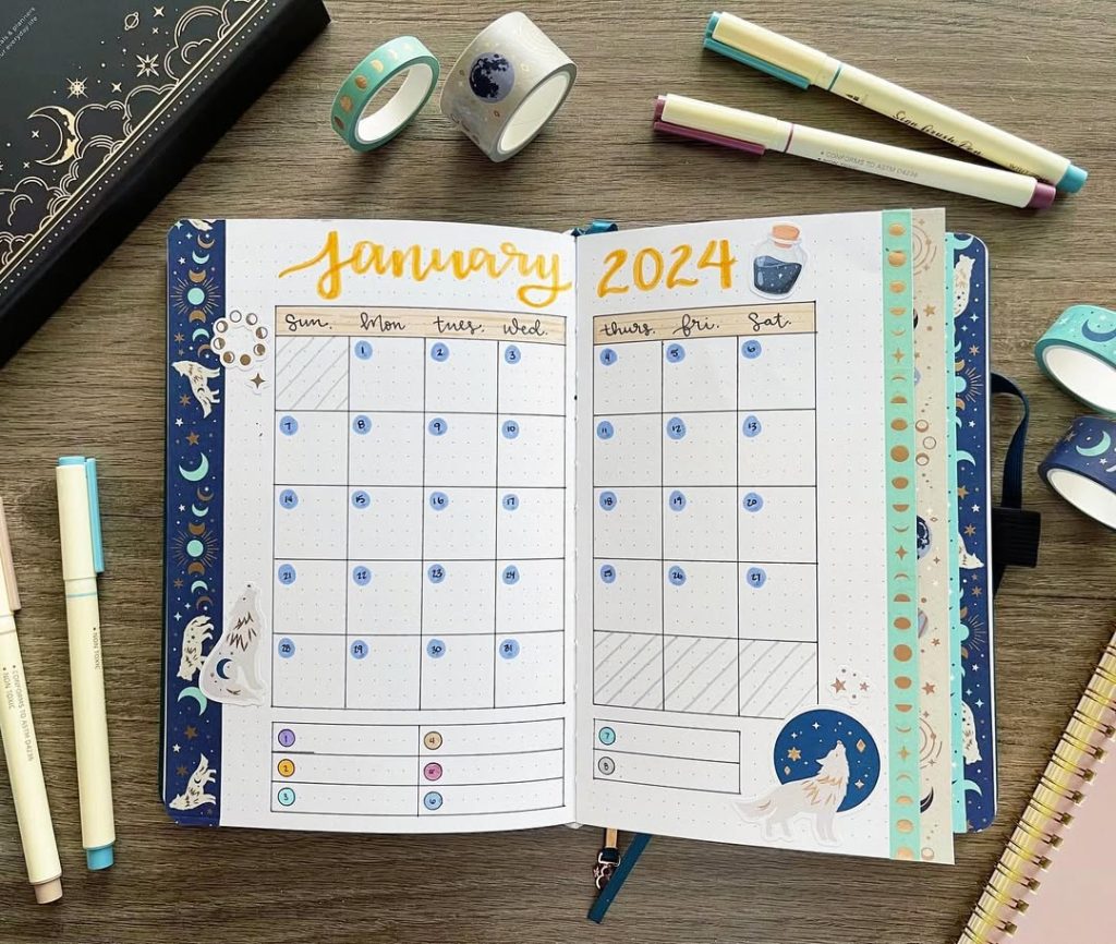 January bullet journal ideas