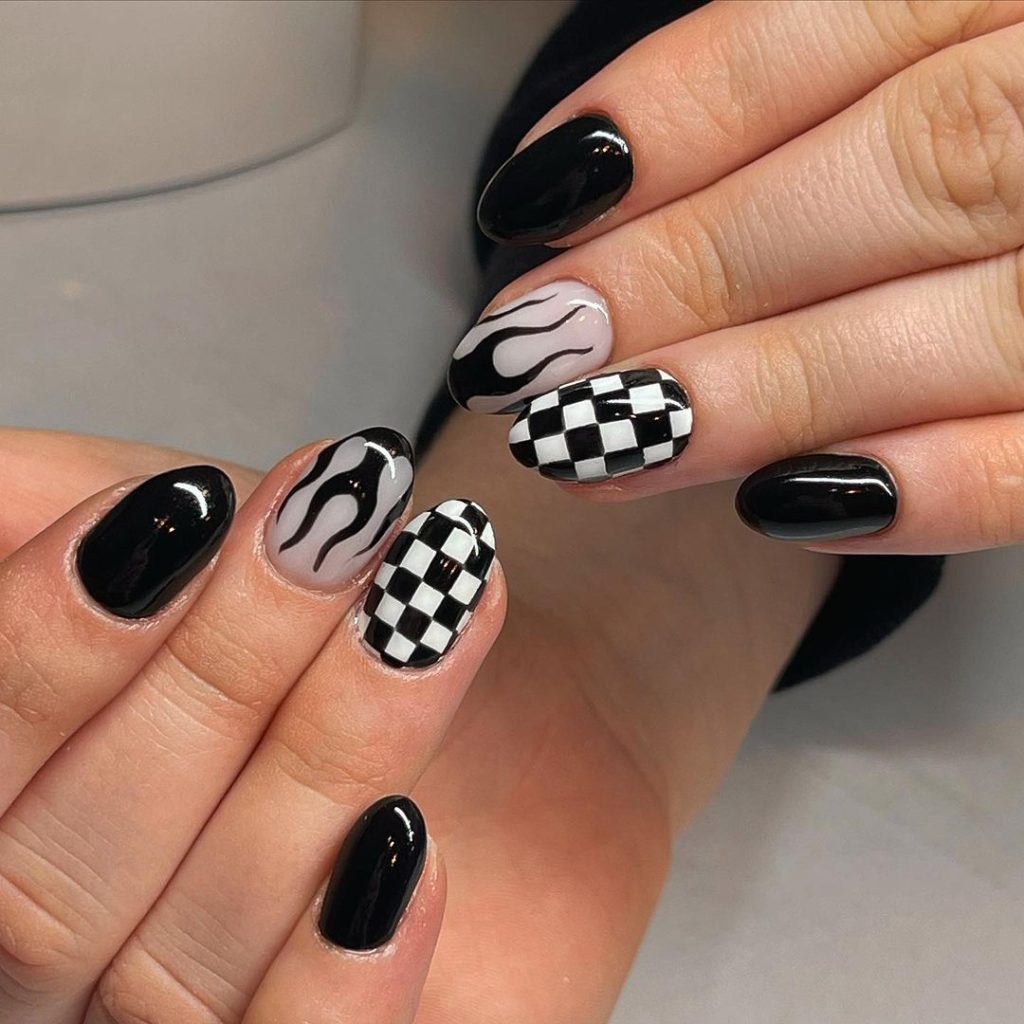 black nails