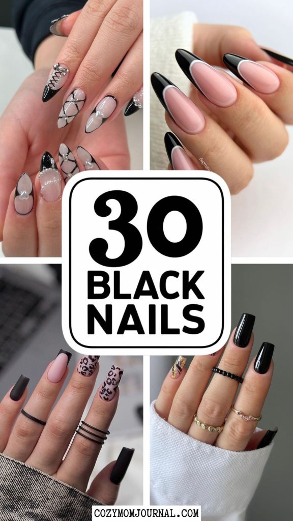 black nails