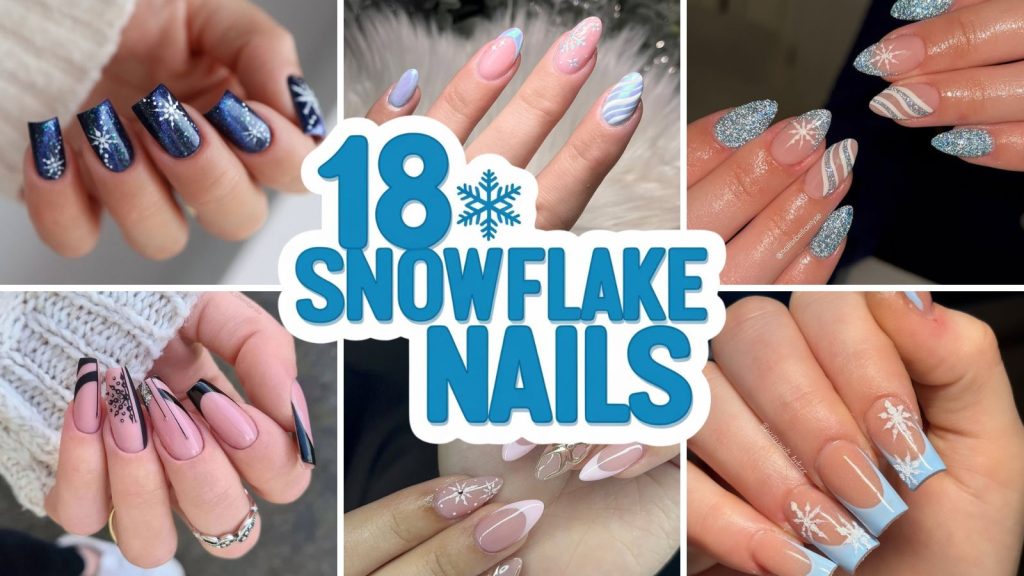 snowflake nails