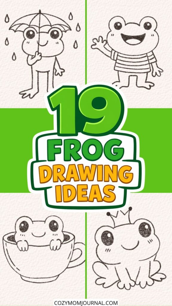 Frog drawing ideas