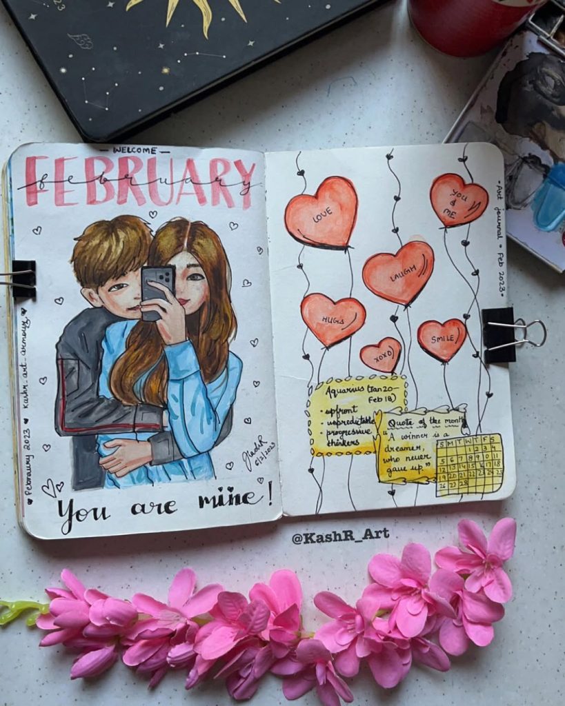 February Bullet Journal Ideas