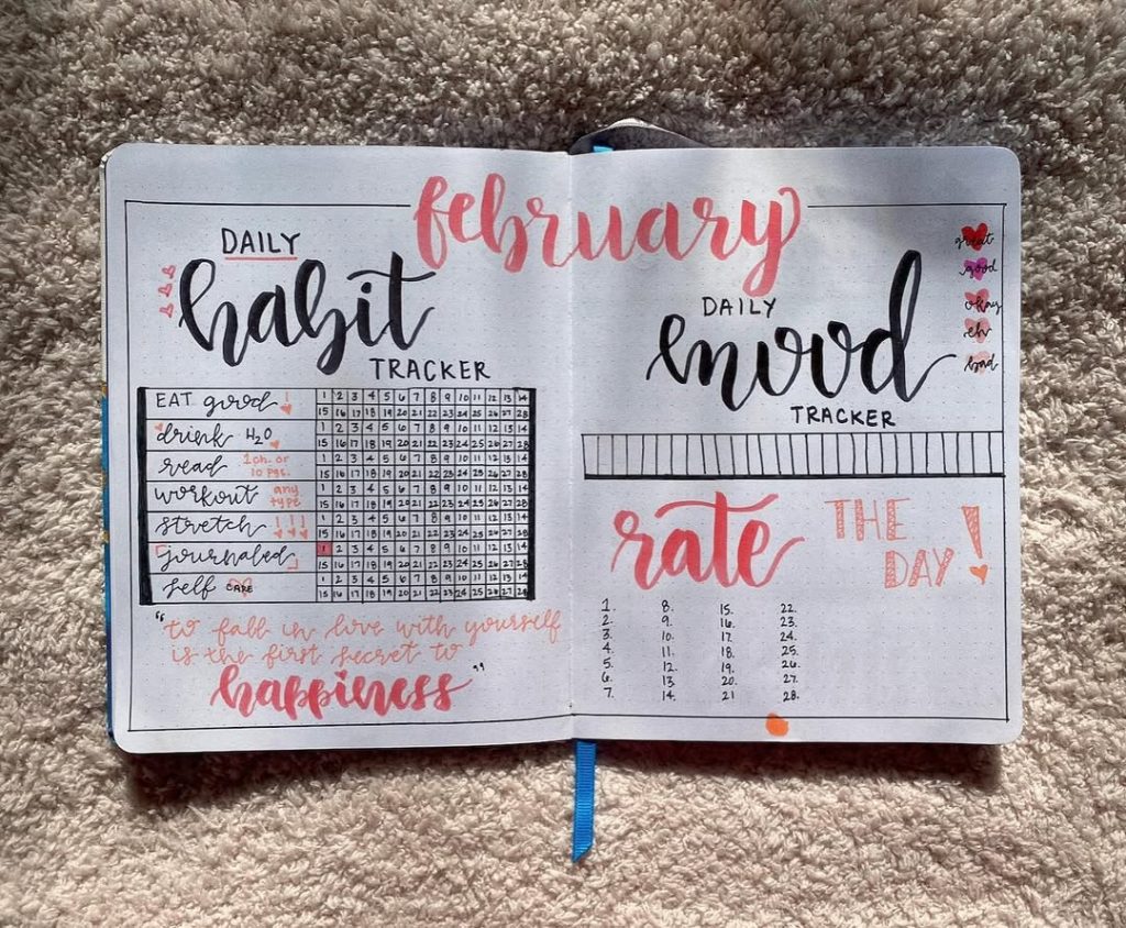 February Bullet Journal Ideas