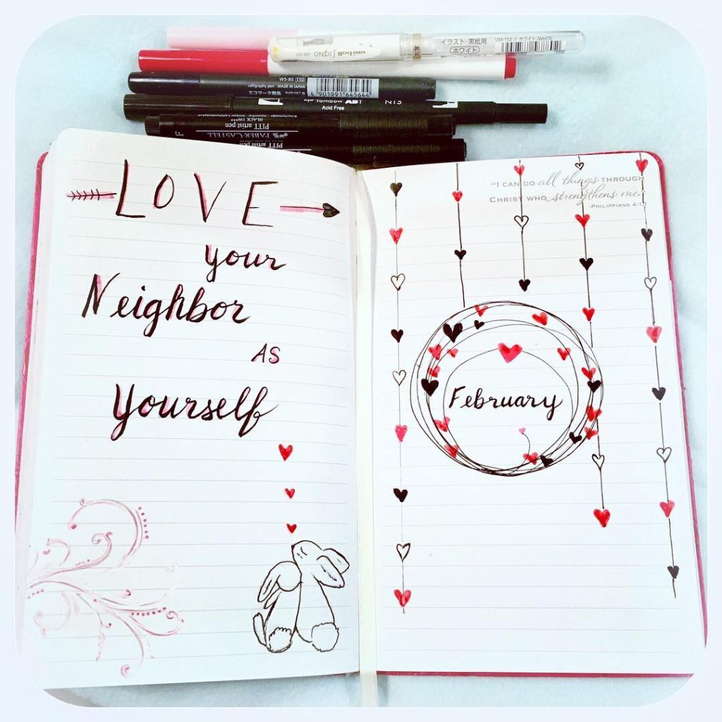 February Bullet Journal Ideas