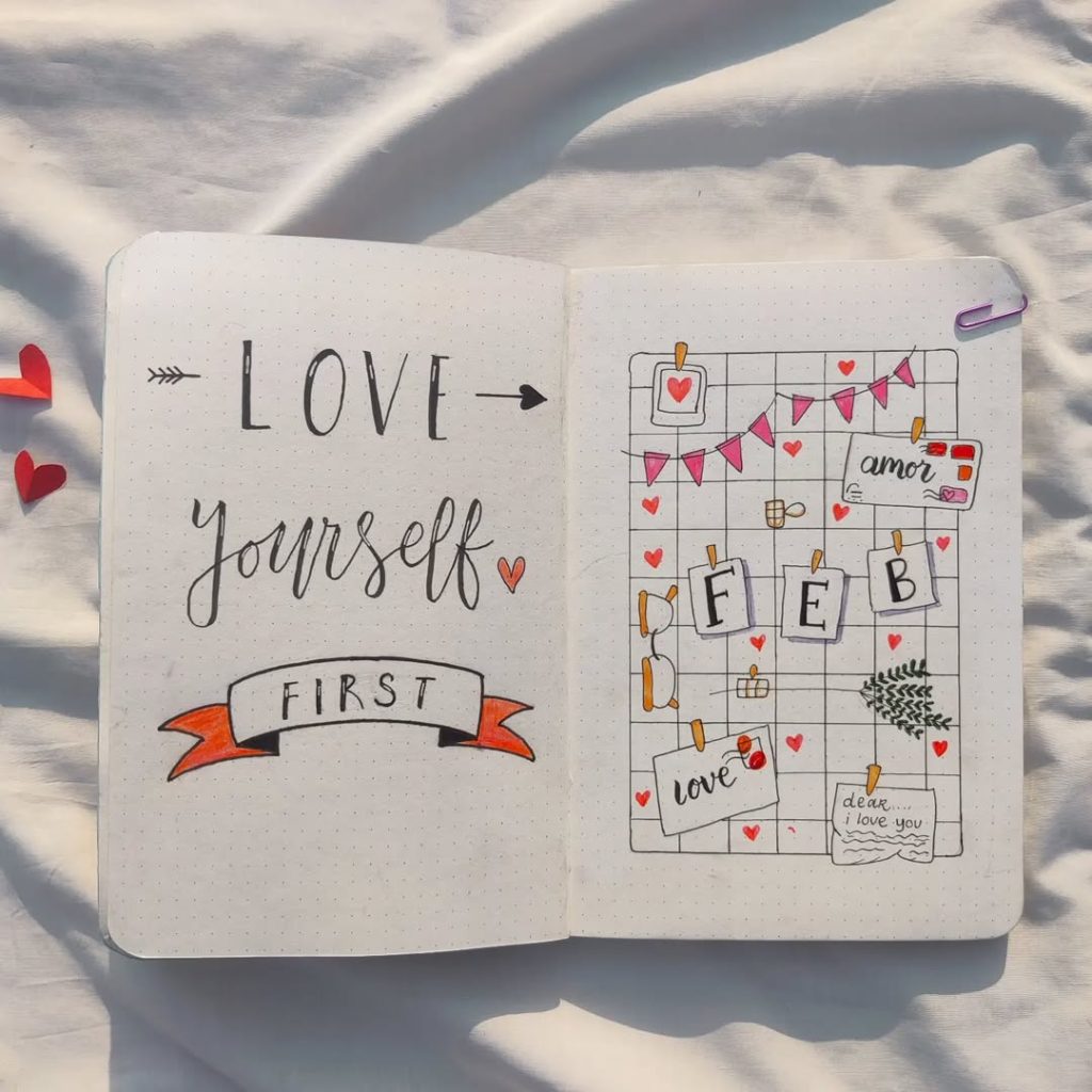 February Bullet Journal Ideas