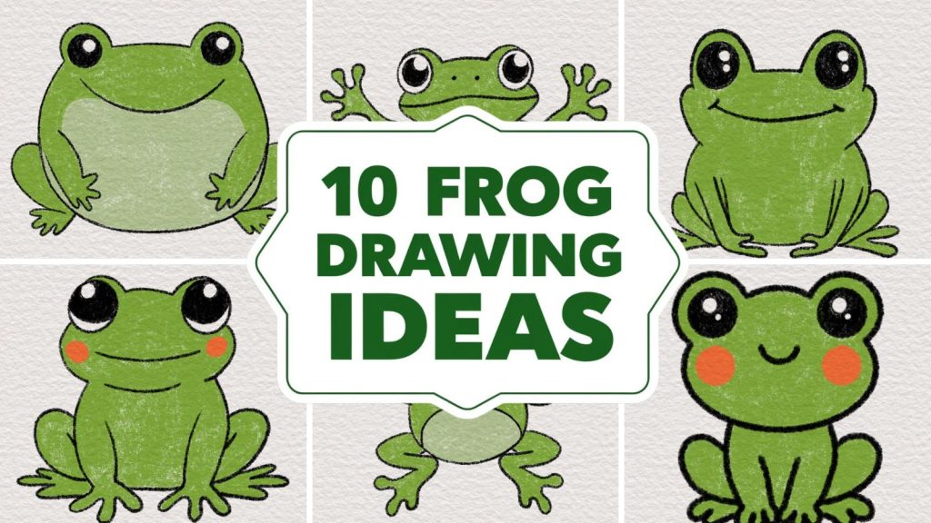 cute frog drawing ideas