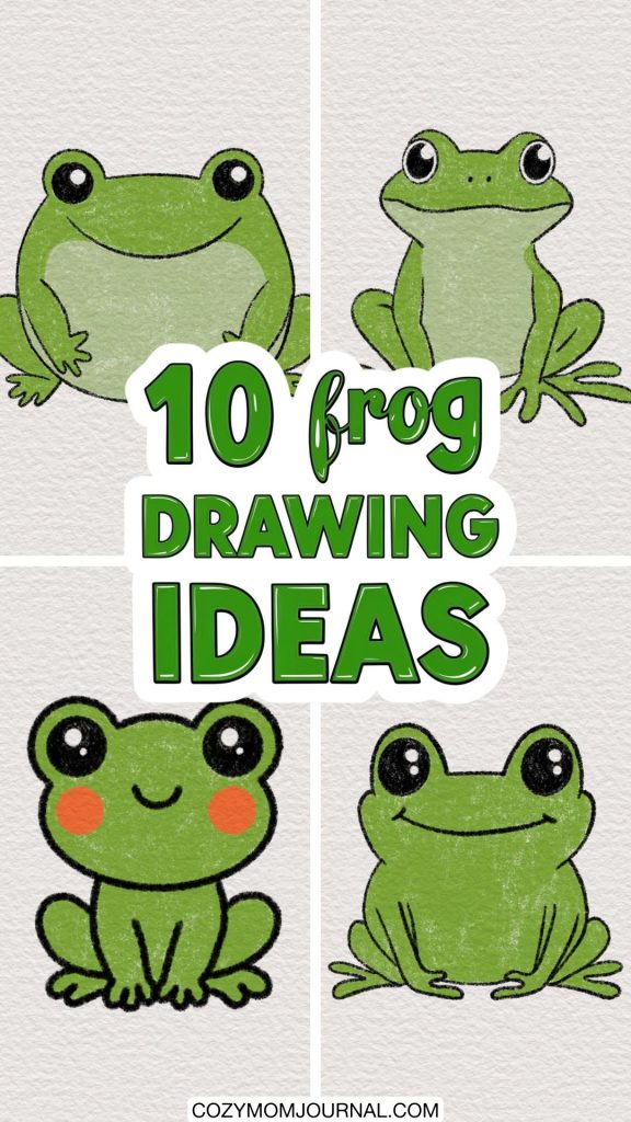 Cute Frog Drawing Ideas