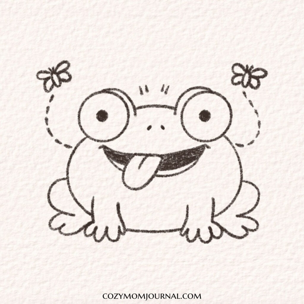 cute frog drawing ideas