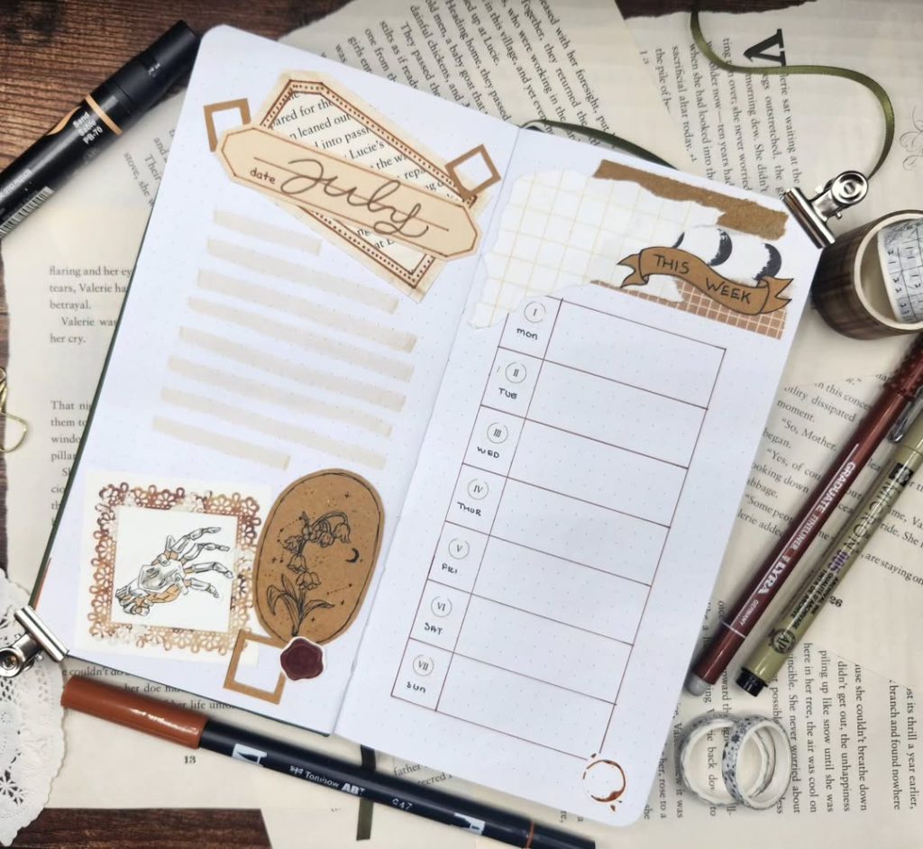 Vintage Bullet Journal Ideas