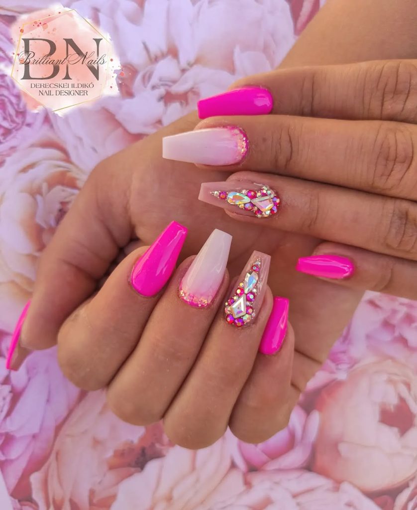 pink nail designs