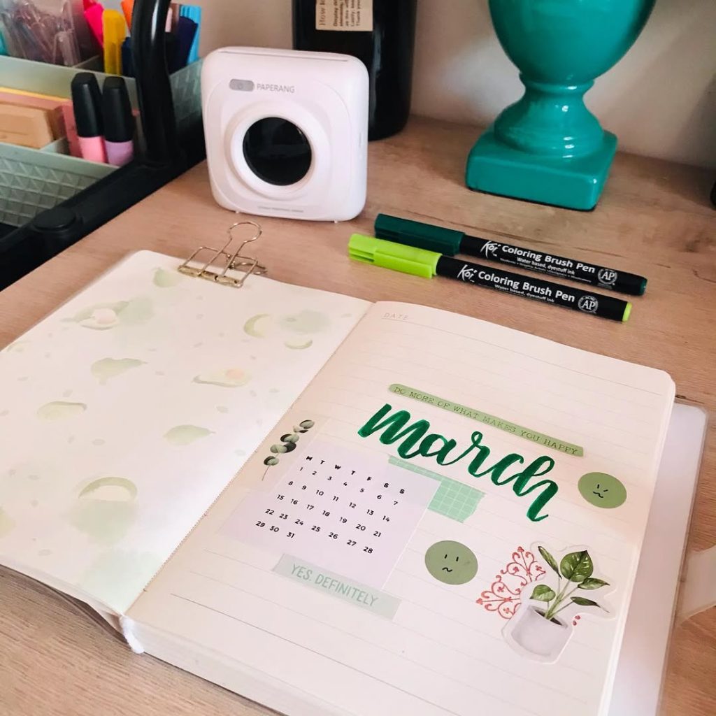 March bullet journal ideas