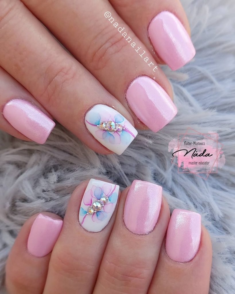 pink nail designs