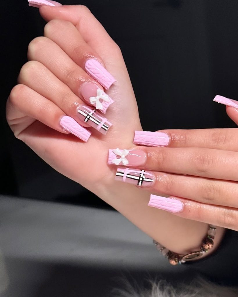 pink nail designs