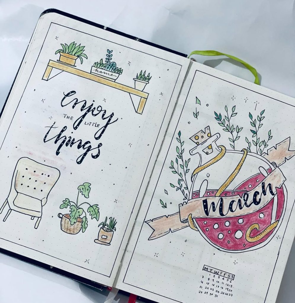 March bullet journal ideas