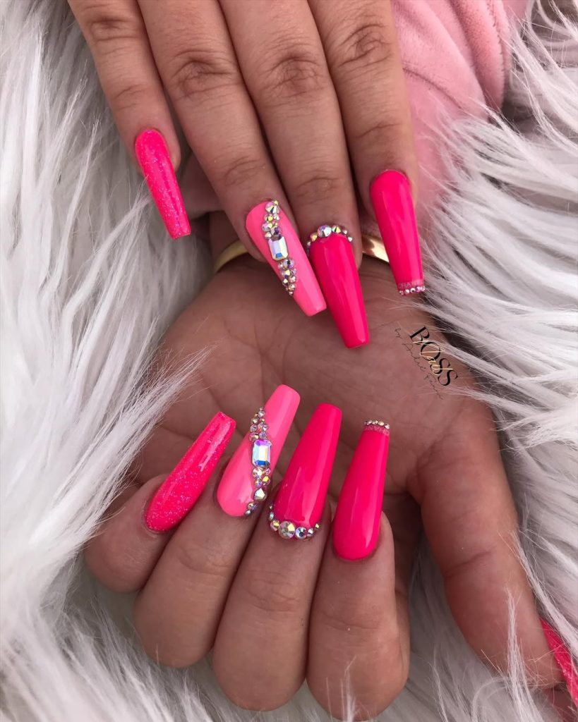 pink nail designs