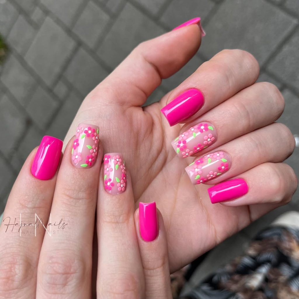 pink nail designs