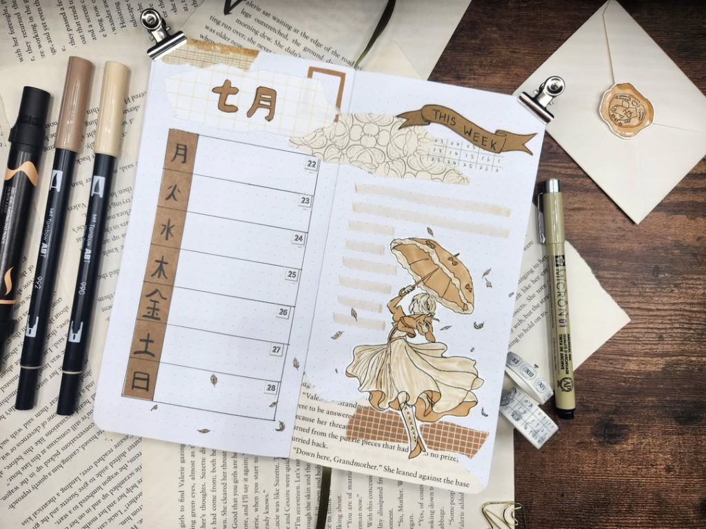 Vintage Bullet Journal Ideas