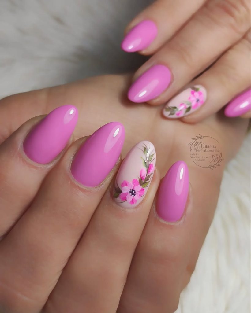 pink nail designs