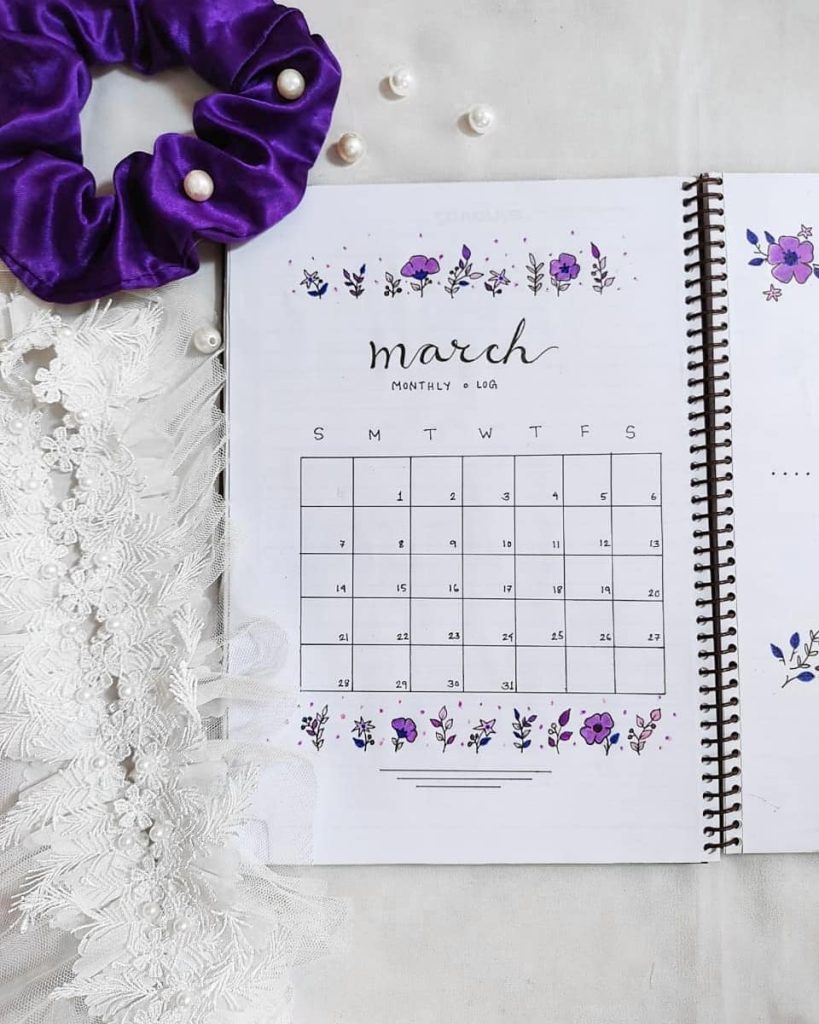 March bullet journal ideas