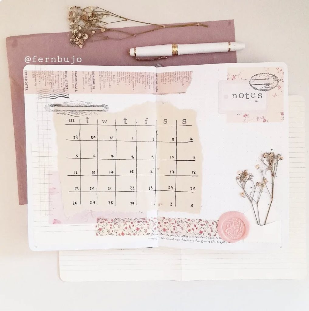 Vintage Bullet Journal Ideas