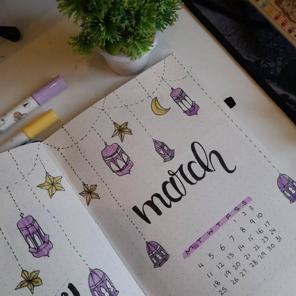 March bullet journal ideas