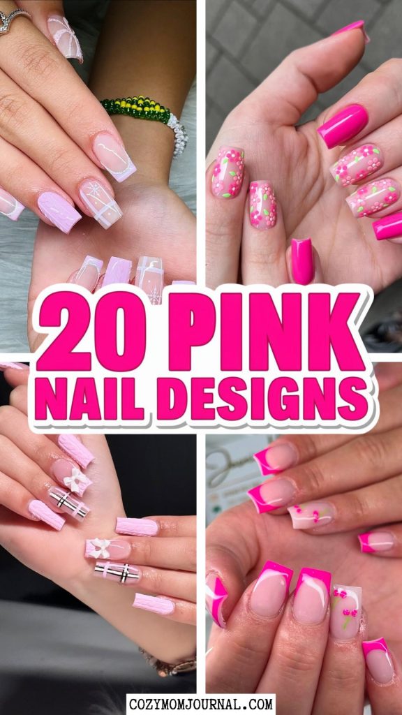 pink nail designs