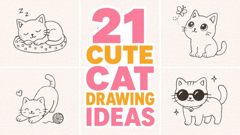 Cute Cat Drawing Ideas