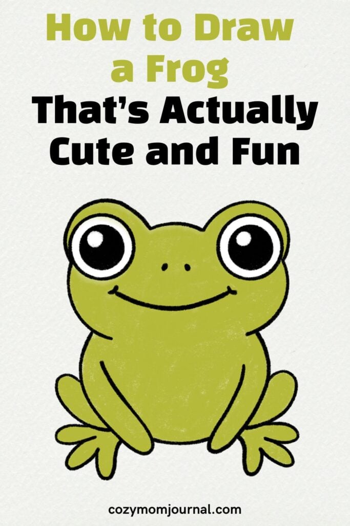 Cute Frog Drawing – How to Draw a Frog Step by Step