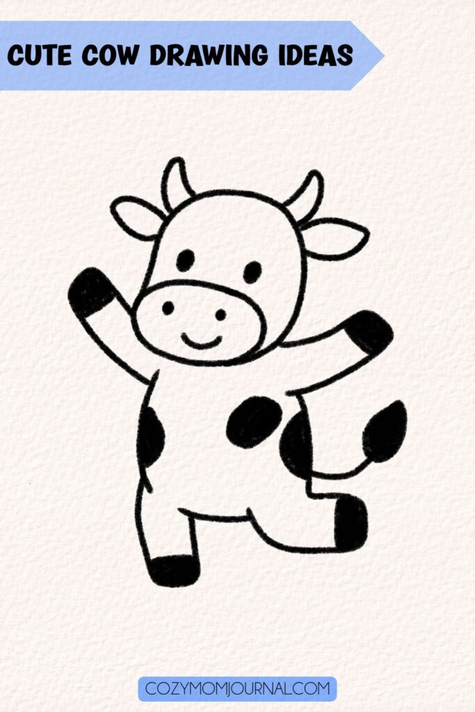 cute cow drawing ideas