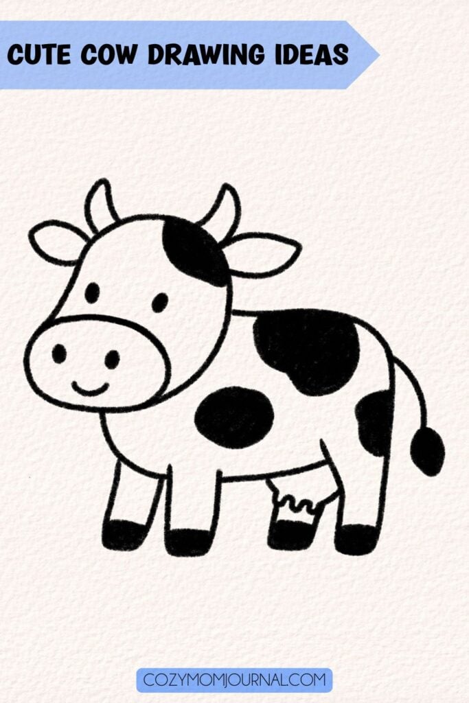 cute cow drawing ideas
