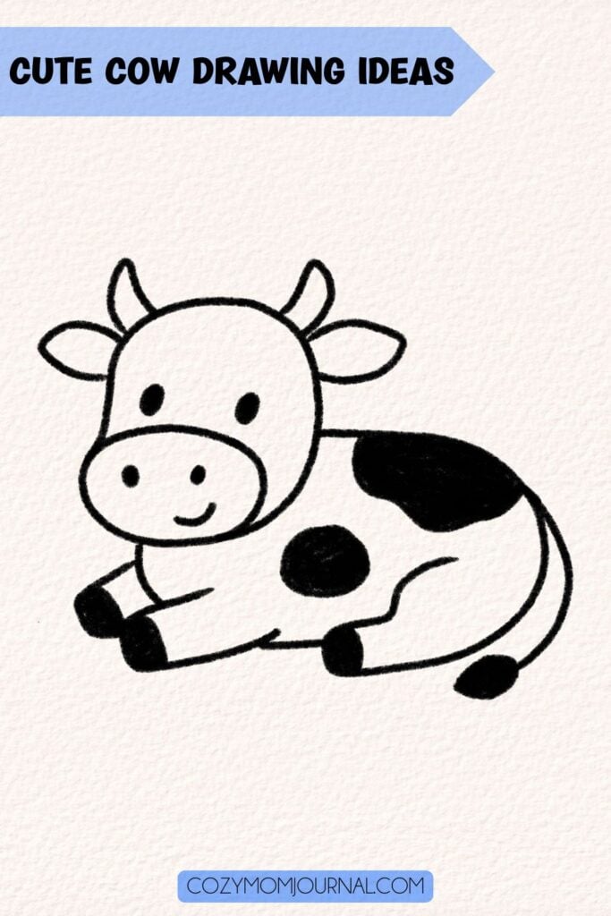 cute cow drawing ideas
