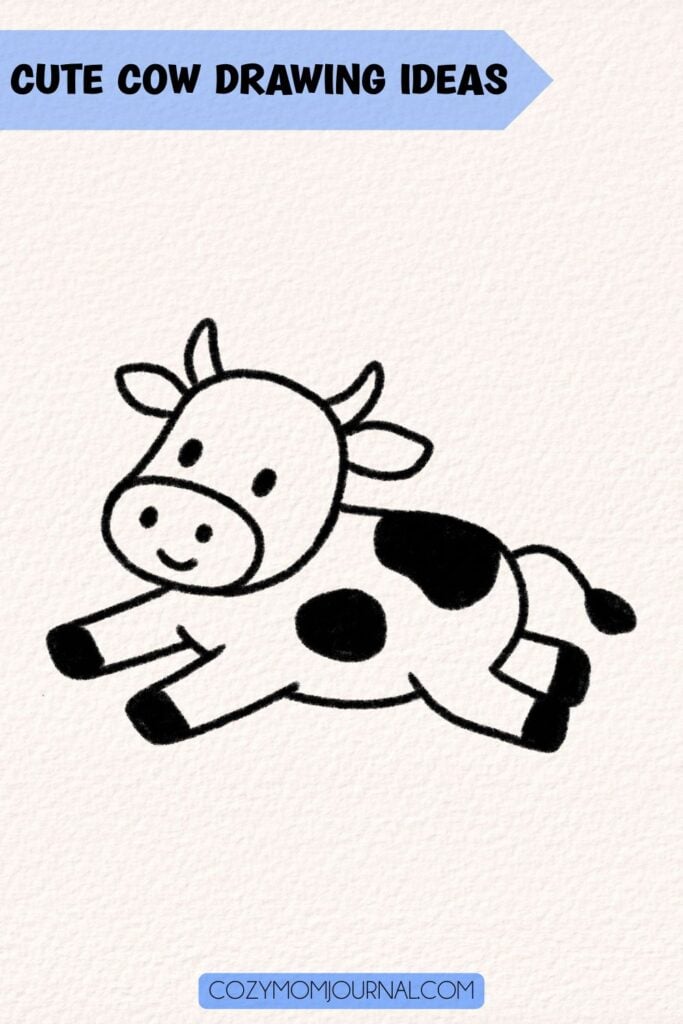 cute cow drawing ideas
