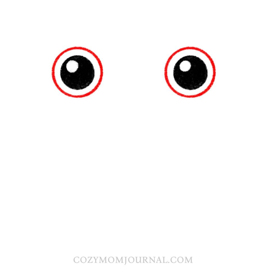 cute frog drawing step by step