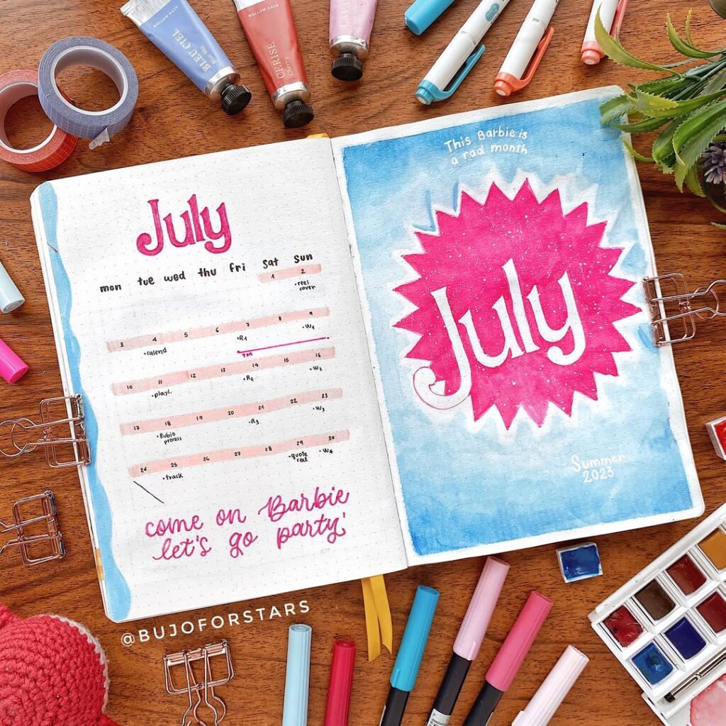 july bullet journal ideas