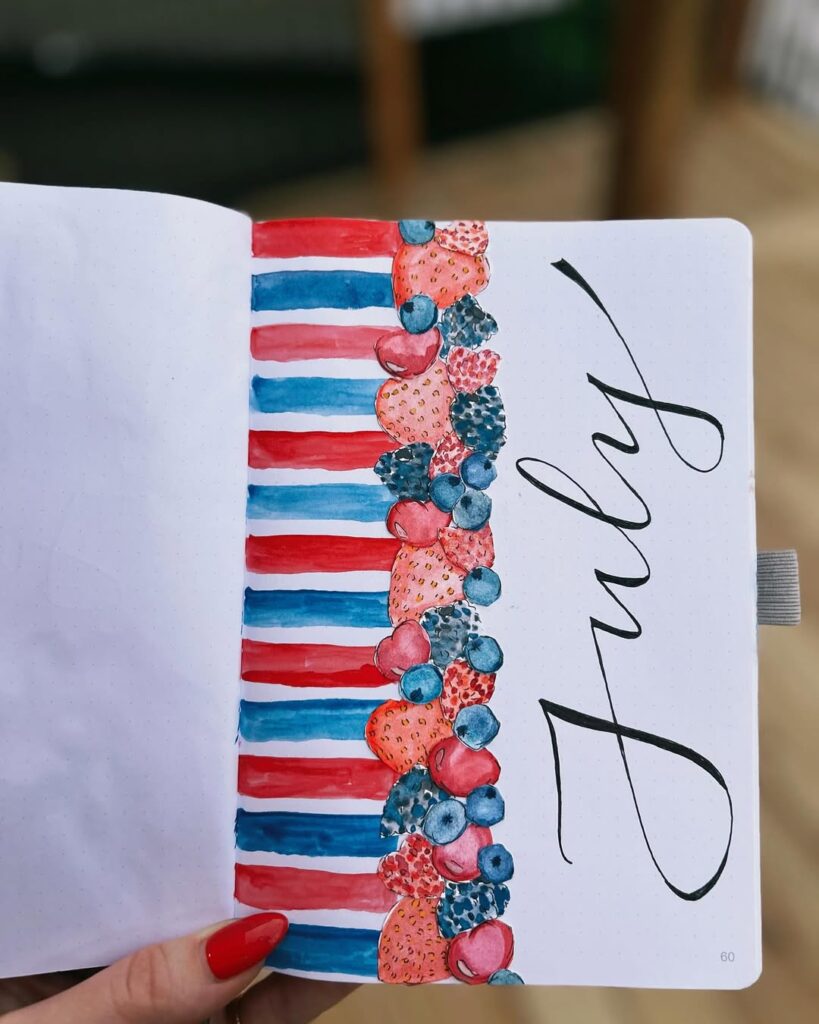 july bullet journal ideas
