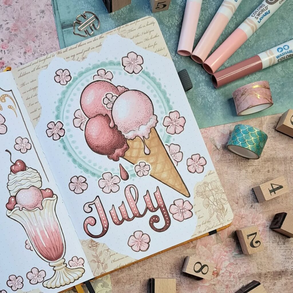 july bullet journal ideas
